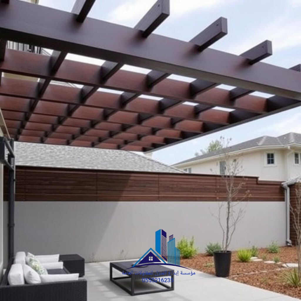 مظلات خشب طبيعي عالي الجودة في الدمام