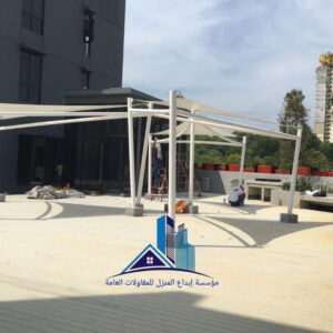 مظلات مستشفيات ومدارس لدمام والخبر والظهران وسيهات 2025 مظلات الظلال الإنشائي (هياكل الشد)